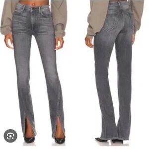 NWT Mother Denim High Rise The Rascal Sliced Up Heel Sz 27 Digging Up Dirt